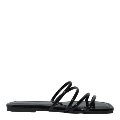 Rasteira Verniz Anzeli Preto