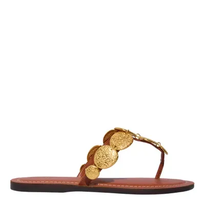 Rasteira Metal Napa Soft Caramelo