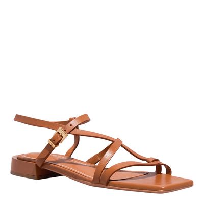 Rasteira Couro Confort Doce De Leite