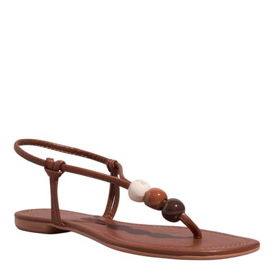 Rasteira Napa Soft Marrom Bico Quadrado