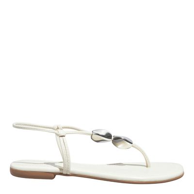 Rasteira Napa Madri Off White