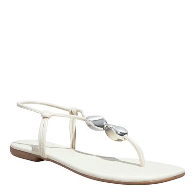 Rasteira Napa Madri Off White