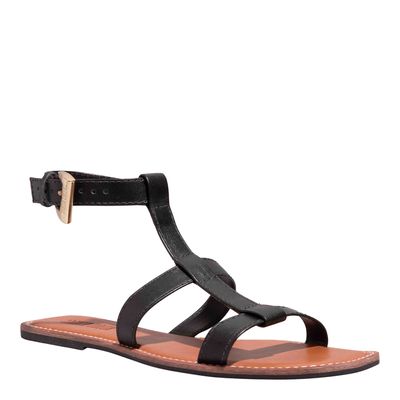 Rasteira Couro Nobre Soft Preto