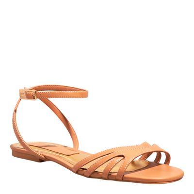 Rasteira Couro Confort Caramelo