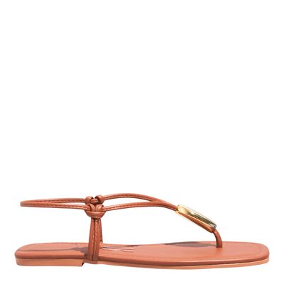 Rasteira Napa Soft Caramelo