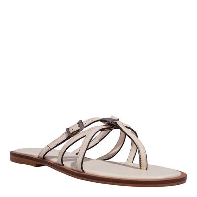 Rasteira Couro Nobre Soft Off White