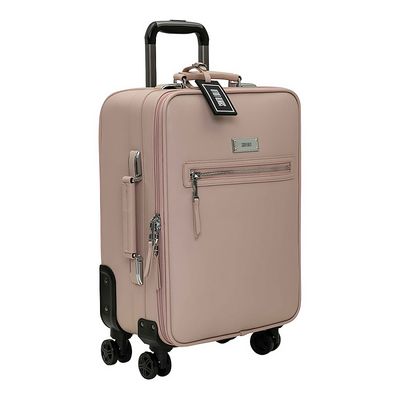 Mala Grande Zíper Prateado Rosa