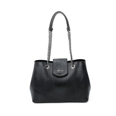 Bolsa Média Cobra Corrente Preta