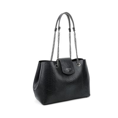 Bolsa Média Cobra Corrente Preta