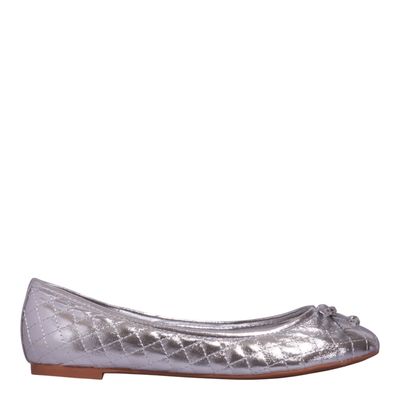 Sapatilha Metalizada Metelassê Prata