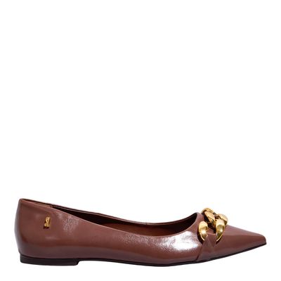 Sapatilha Napa Madri Marro Bico Fino