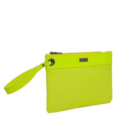 Clutch Tecido & Amarelo Neon