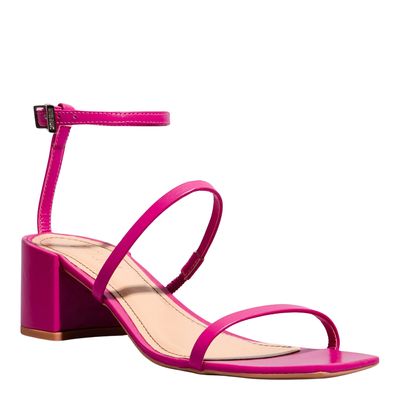 Sandália Couro Confort Pink