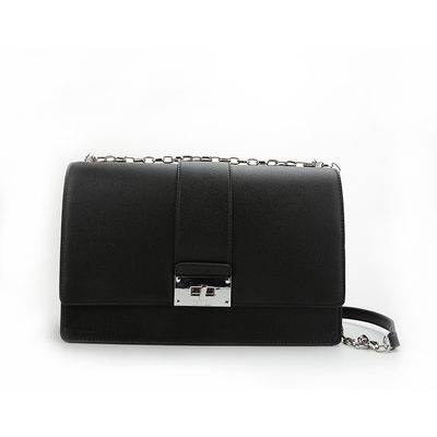 Bolsa Retangular Corrente Preto
