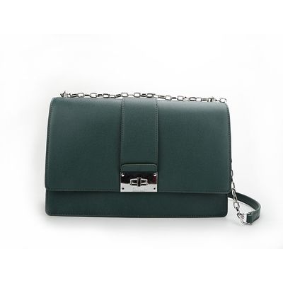 Bolsa Retangular Corrente Verde