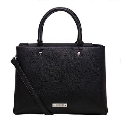Bolsa Risco Quadrada Preta
