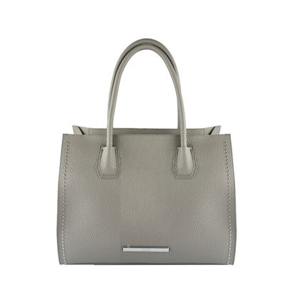 Bolsa Grande Floater Tachas Cinza