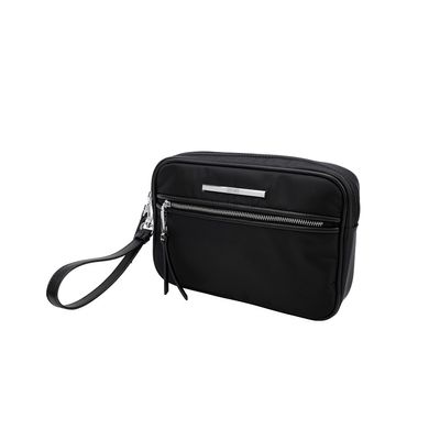 Necessaire Nylon Zíper Preto