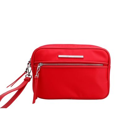 Necessaire Nylon Zíper Vermelho