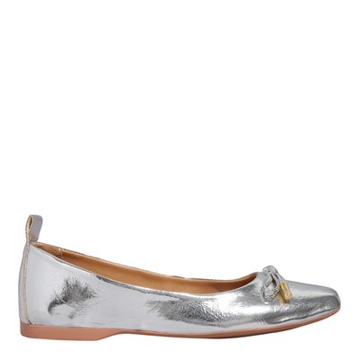 Sapatilha Metalizado Reflexo Prata