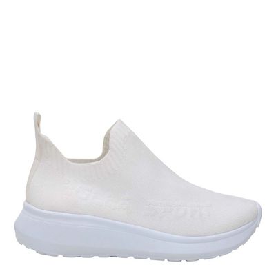 Tênis Slip On Knit Lolla Sport Branco