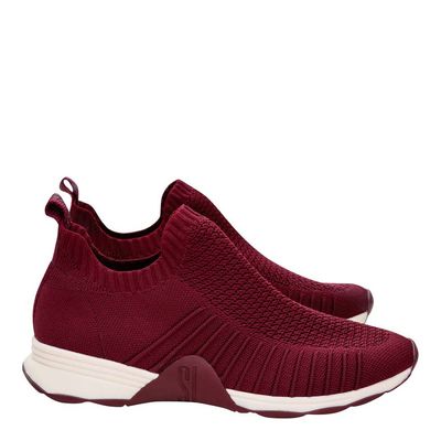 Tênis Slip On Knit Lolla Sport Vinho