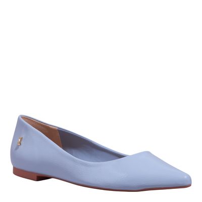 Sapatilha Verniz Bico Fino Azul Gelatto