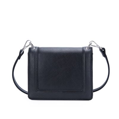 Bolsa Mini Quadrada Risco Preta