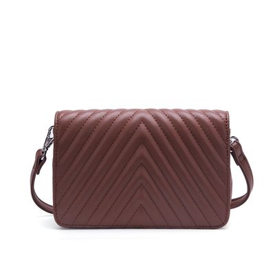 Bolsa Pequena Matelassê Corrente Marrom