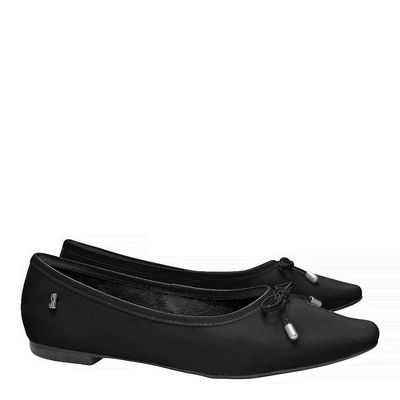 Sapatilha Couro Pelica Soft Preto