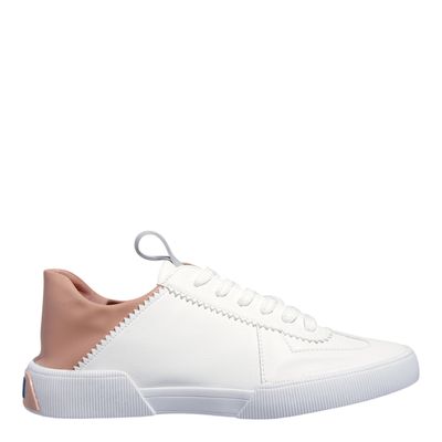 Tênis Floater Lux Branco E Rosa