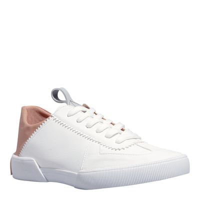 Tênis Floater Lux Branco E Rosa