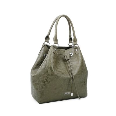 Bolsa Croco Alto Brilho Musgo 2