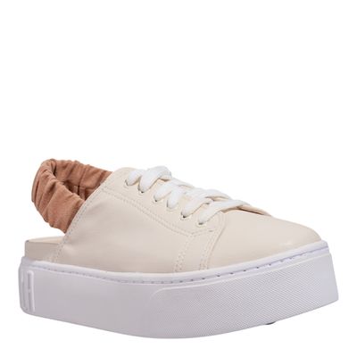 Tênis Plataforma Floater Off White Elástico