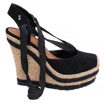 Espadrille Acamurçado Cordas Preto