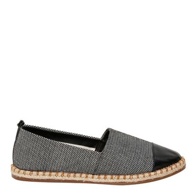 Espadrille Tecido Tramado Preto