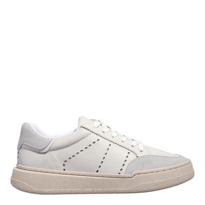 Tênis Couro Camurça Off White