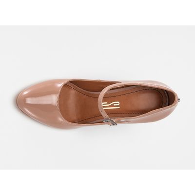 Scarpin Fecho Tornozelo Nude