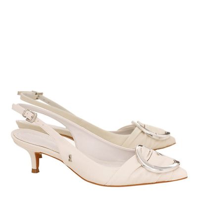 Scarpin Napa Santorine Off White