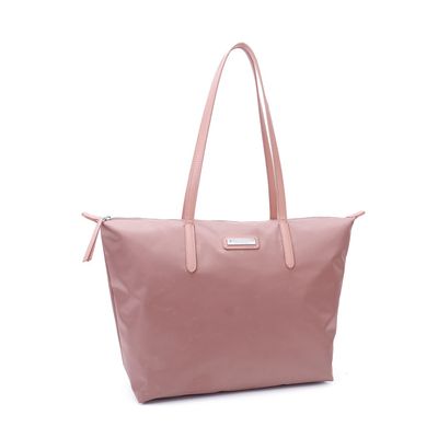 Bolsa Shopper Nylon Rosa Claro