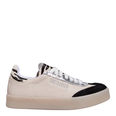 Tênis Couro Confort Animal Print Zebra