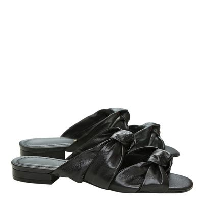 Rasteira Couro Pelica Soft Preto