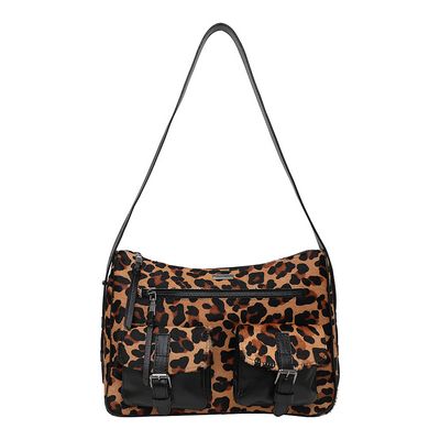 Bolsa Couro Carteiro Animal Print