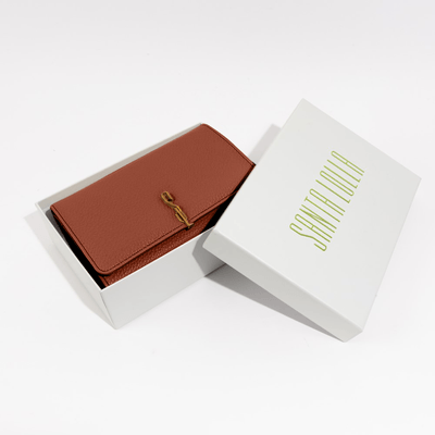 Bolsa Carteira Floater Marrom Alça Corrente Transversal