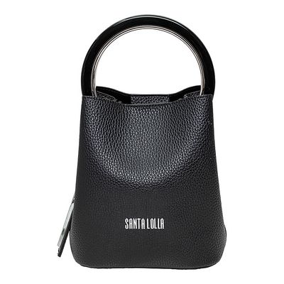 Bolsa Cobra Aba Arco Acrílico Preta