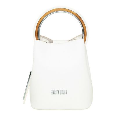 Bolsa Cobra Aba Arco Acrílico Branco
