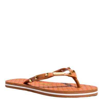 Chinelo Flip Flop Spikes Campeche Marrom