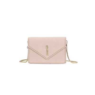 Bolsa Carteira Pequena Soft Marfim Alça Transversal