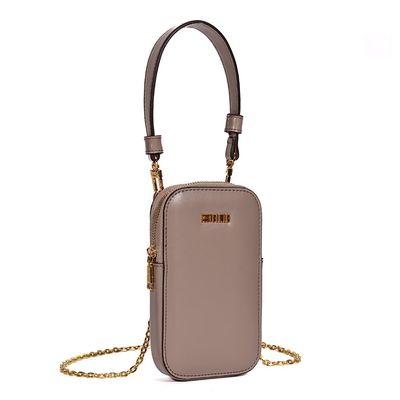 Bolsa Porta Celular Soft Cinza Fog Alça Transversal