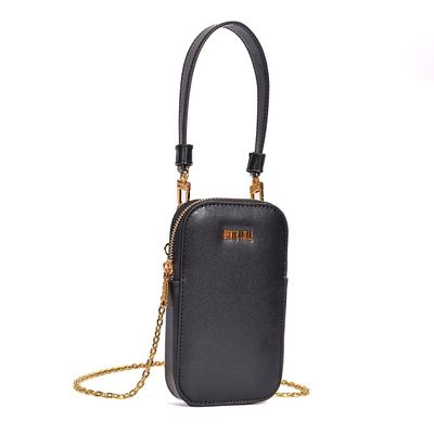 Bolsa Porta Celular Soft Preto Alça Transversal